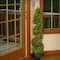 4ft. Juniper Slim Spiral Topiary with Green Pot